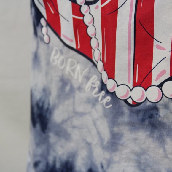 Simply Southern Born Free Anchor Tank Top Size M Red White Blue USA - Picture 5 of 9